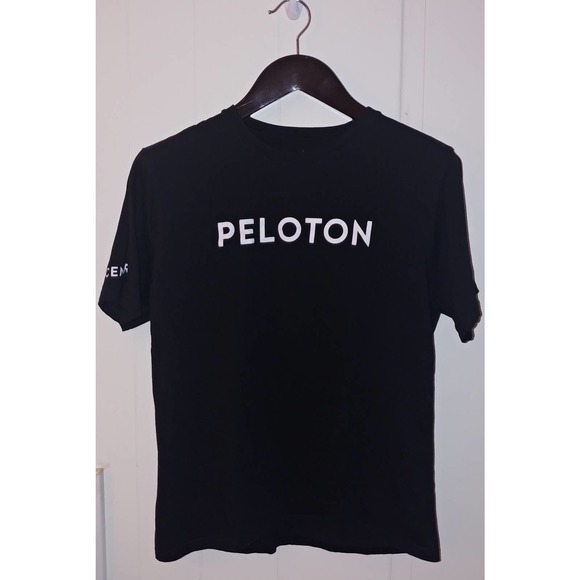 PELOTON Shirt Top Black Logo Sz XL